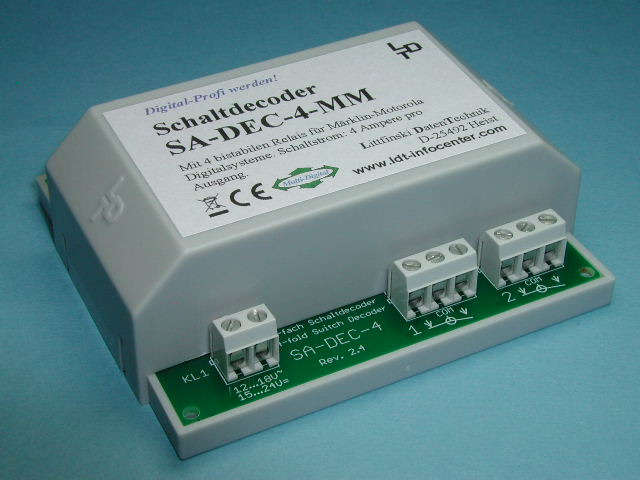 digitaler Schaltdecoder 4x2 UM S-DEC Digital K84 kompatibel zu Märklin 